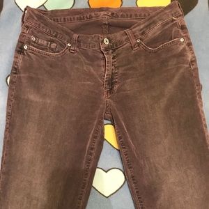 (Seven For All ManKind) purple corduroy jeans